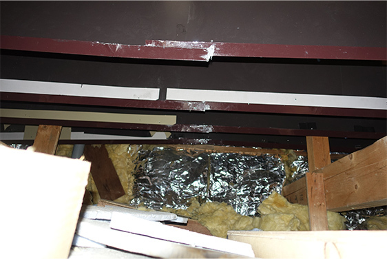 屋根裏造作の様子1